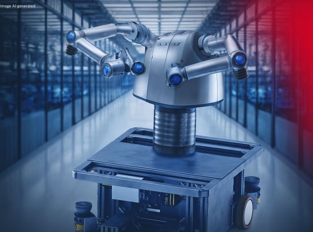 Bosch Rexroth at the Logimat 2026: Humanoid robot on AMR platform