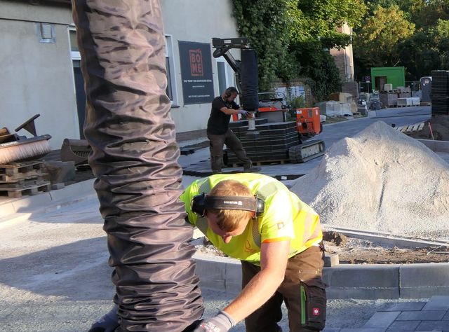 Eine Vakuumhand im Einsatz