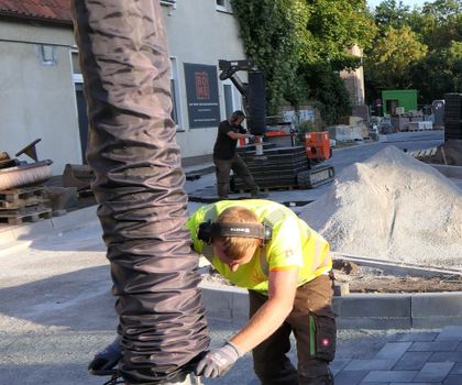 Die Vakuumhände Eine Vakuumhand im Einsatz