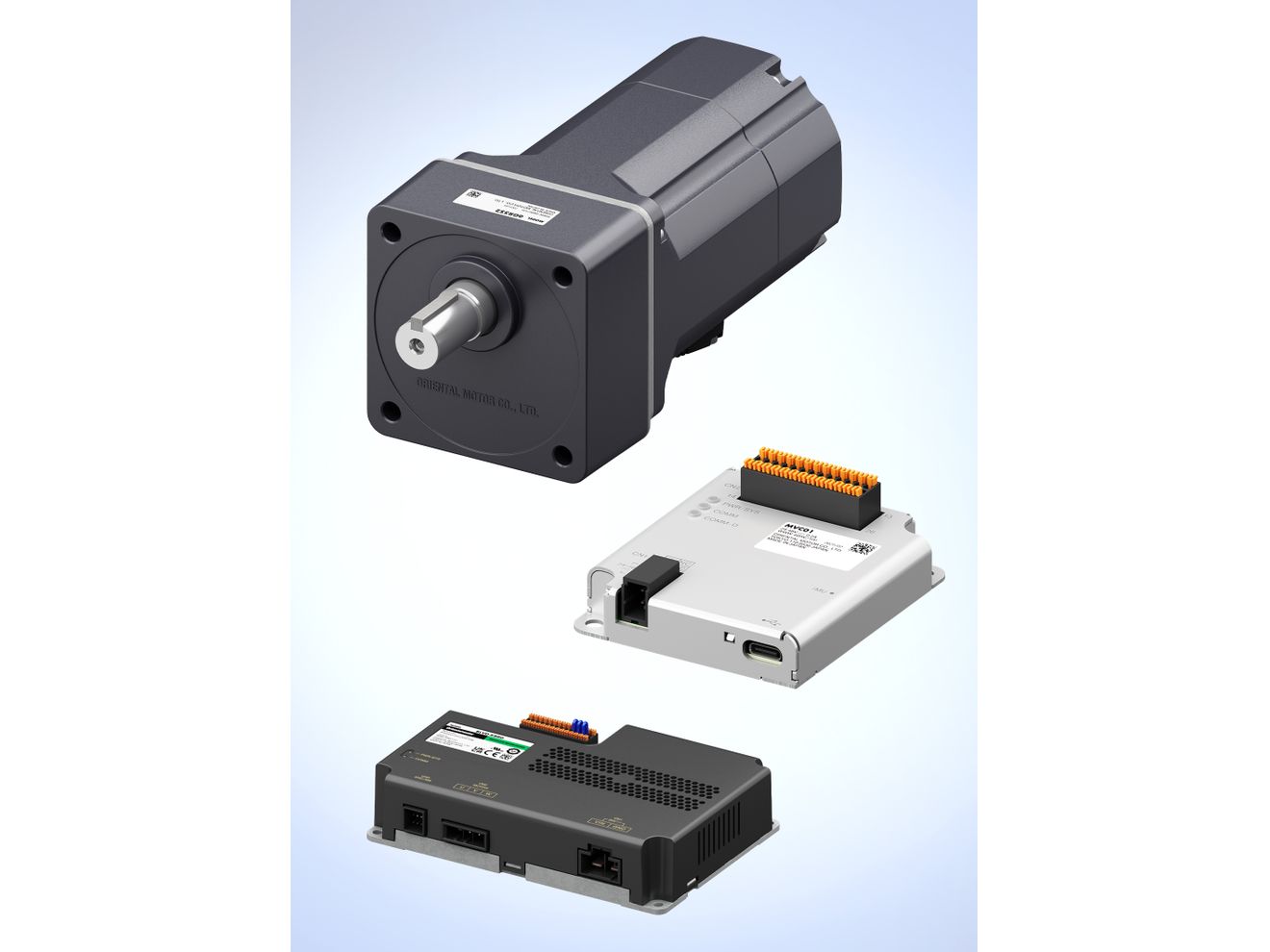 Zusammen mit dem neuen MVC01 Mobile Robot Controller bilden die Motoren der BLV-R Serie eine komplette Steuer- und Antriebslösung. Zusammen mit dem neuen MVC01 Mobile Robot Controller bilden die Motoren der BLV-R Serie eine komplette Steuer- und Antriebslösung.