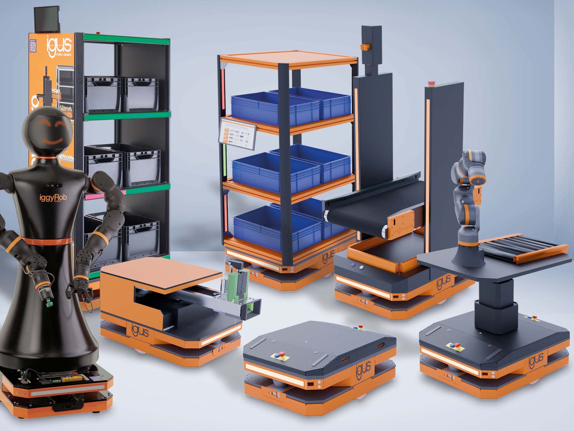Nominiert als materialfluss Produkt des Jahres 2026: Igus: Modulare Roboterplattform ReBeLMove Pro