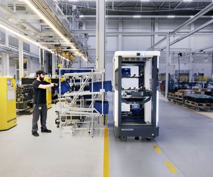 12 Magazino Soto robots for MAN: Mobile robot for material supply 12 Magazino Soto robots for MAN: Mobile robot for material supply
