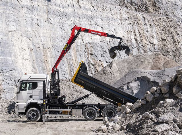 Palfinger präsentierte zukunftsweisendes Konzept für Recyclingkrane und neue Abrollkipper
