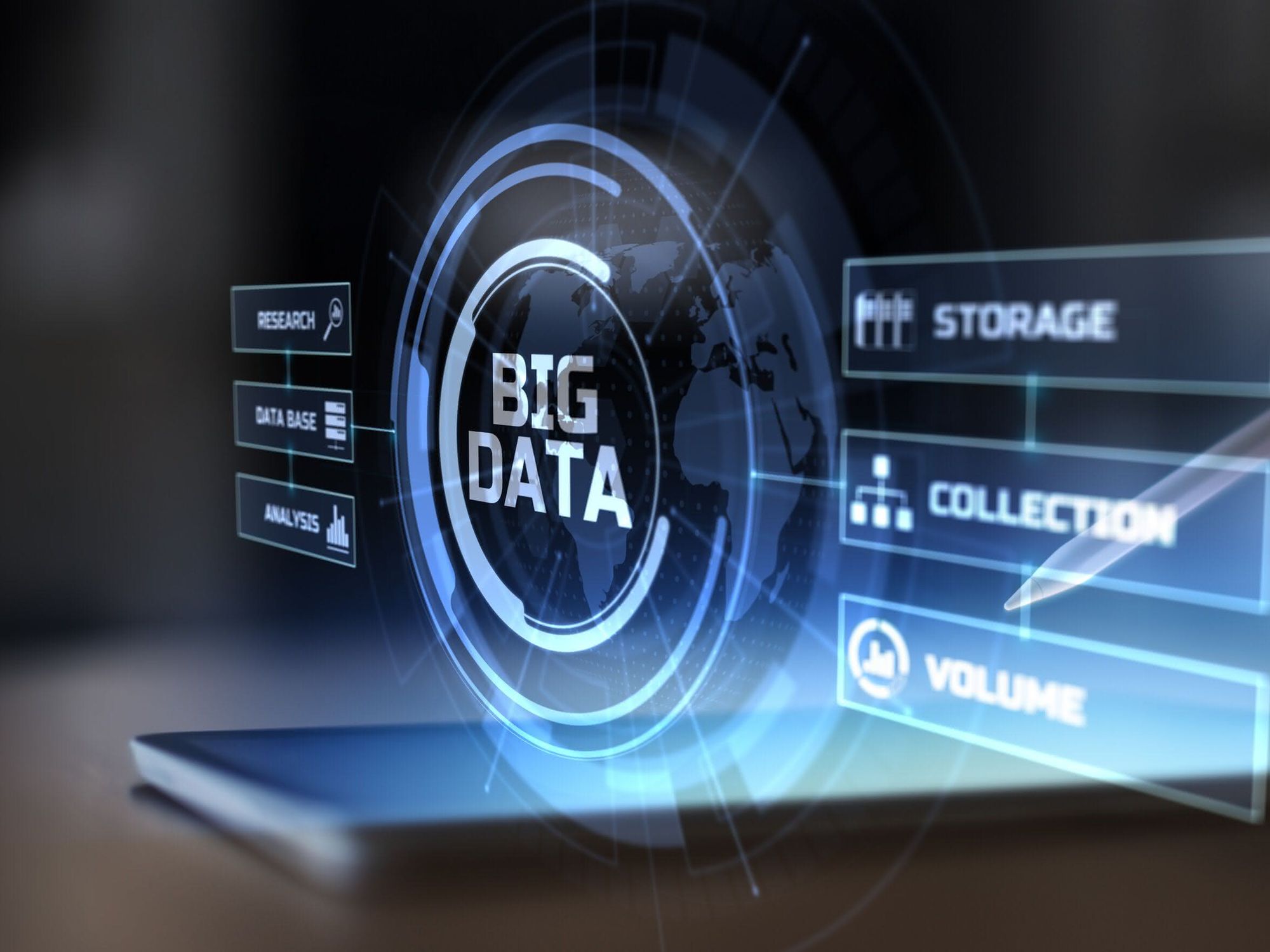 Symbolbild mit Schriftzug Big Data für: Datenmanagement im Labor