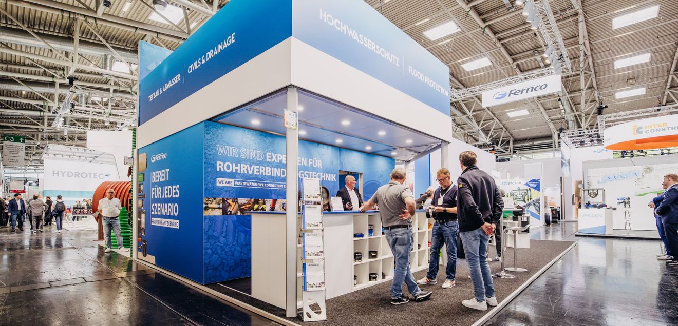 Spezialist für Rohrverbindungstechnik setzt auf neue Märkte und Austausch Fernco auf der IFAT Munich 2026