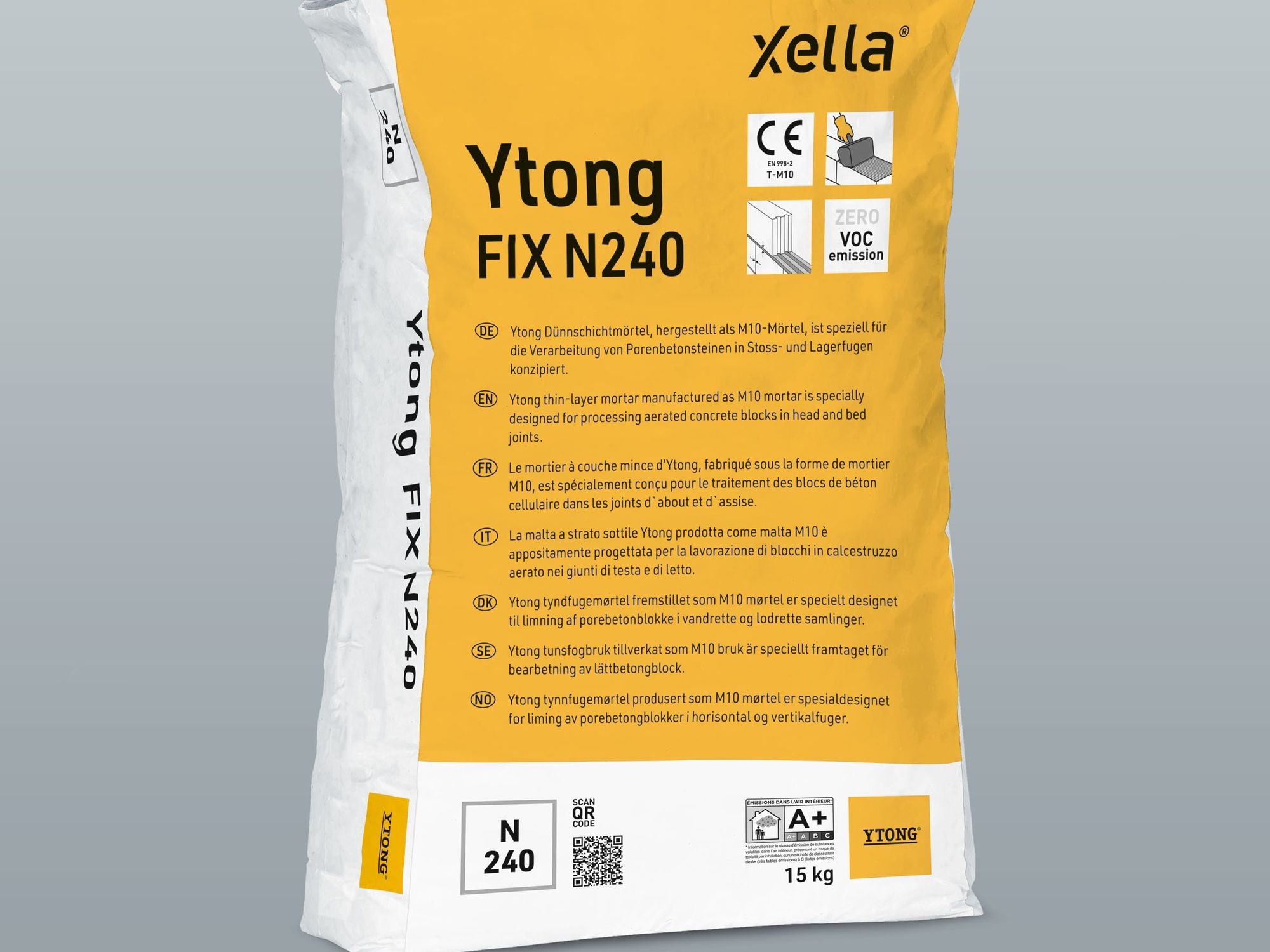 Höherer Recyclinganteil: Xella optimiert Mörtel-Rezepturen für Ytong und Multipor