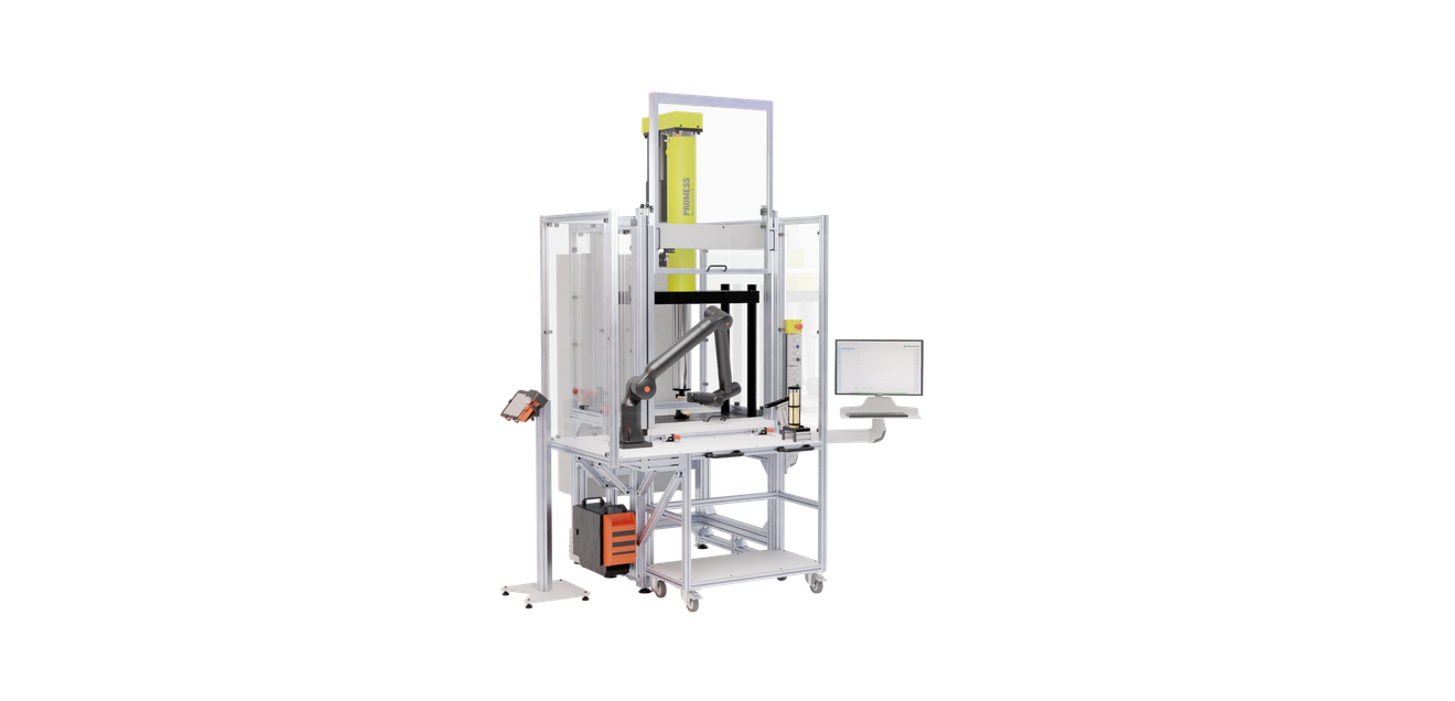 Semi-automated individual workstations and joining modules for use with robots: Promess at Motek 2023: modular individual workstations