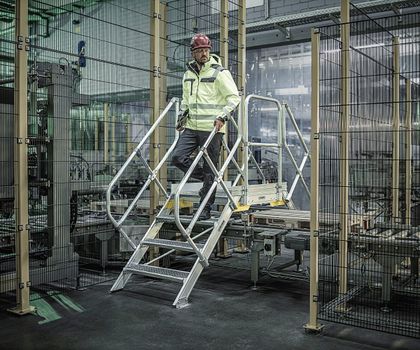 Logimat 2026: Bridging steps, stairs and catwalks from Munk Günzburger Steigtechnik The Munk Günzburger Steigtechnik product configurator can be used to individually configure bridging steps and staircases and, thanks to their modular design, can also be flexibly modified and extended as required.