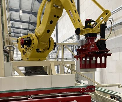 Ein Roboter fertig Betonfertigteile von Rimatem