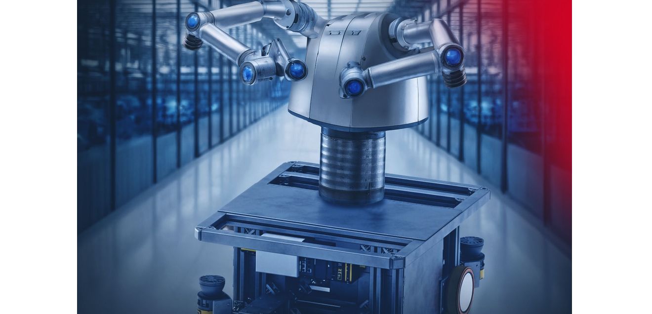 Bosch Rexroth auf der Logimat 2026: Humanoider Roboter auf AMR-Plattform