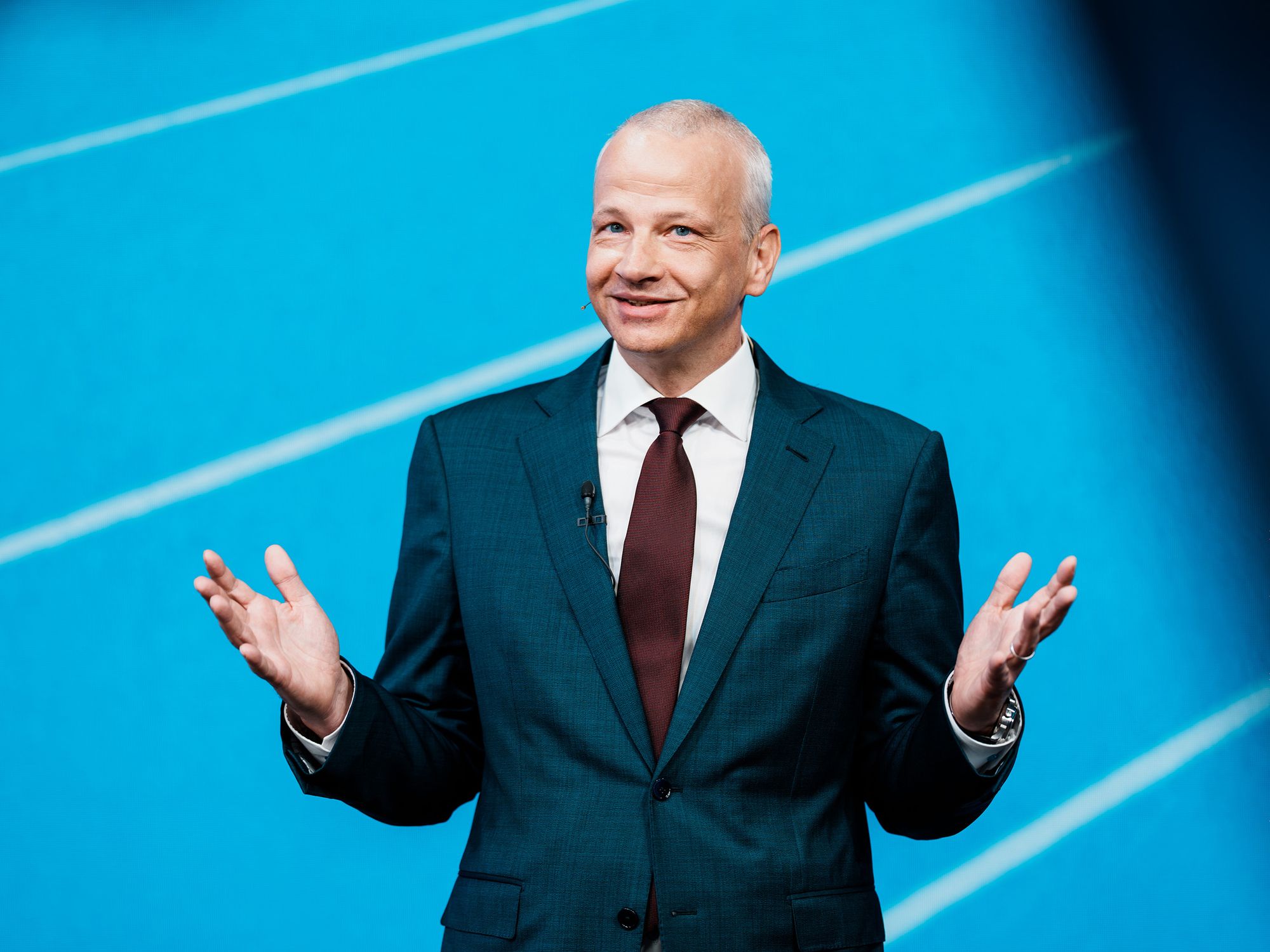BASF Quartalszahlen 2025 - Dr. Markus Kamieth BASF-Vorstandsvorsitzender Dr. Markus Kamieth während seiner Rede zur Hauptversammlung.