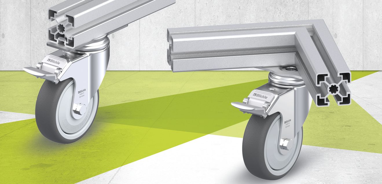 Motek 2023: Efficient solutions for in-house transportation Rollers for aluminum profiles