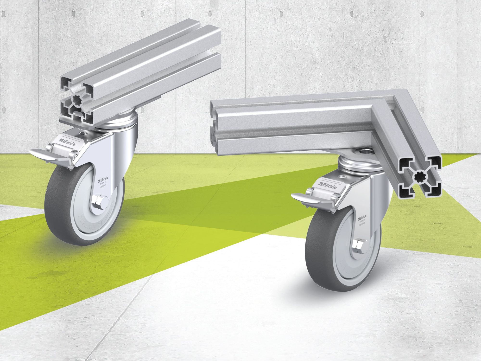 Motek 2023: Efficient solutions for in-house transportation Rollers for aluminum profiles