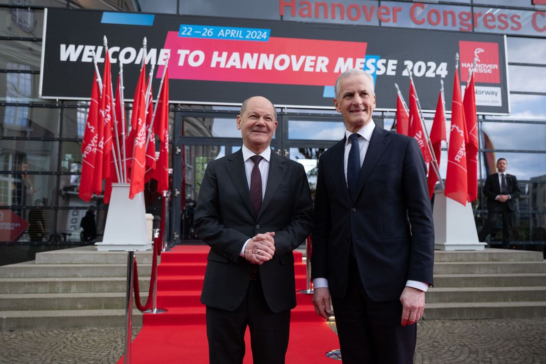 Messe-Rundgang von Olaf Scholz: Kanzler trifft Grüne Energie
