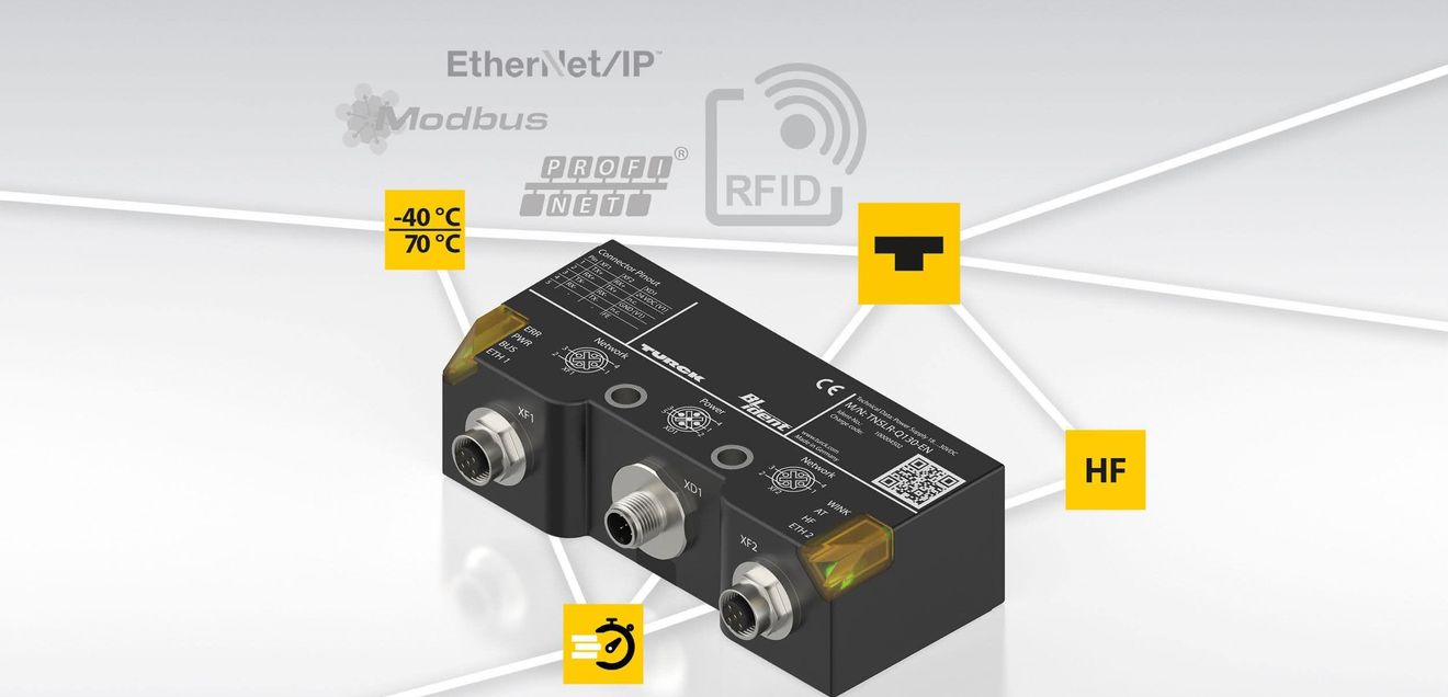 Cool HF read/write head: RFID portfolio expanded Multiprotocol Ethernet read/write head