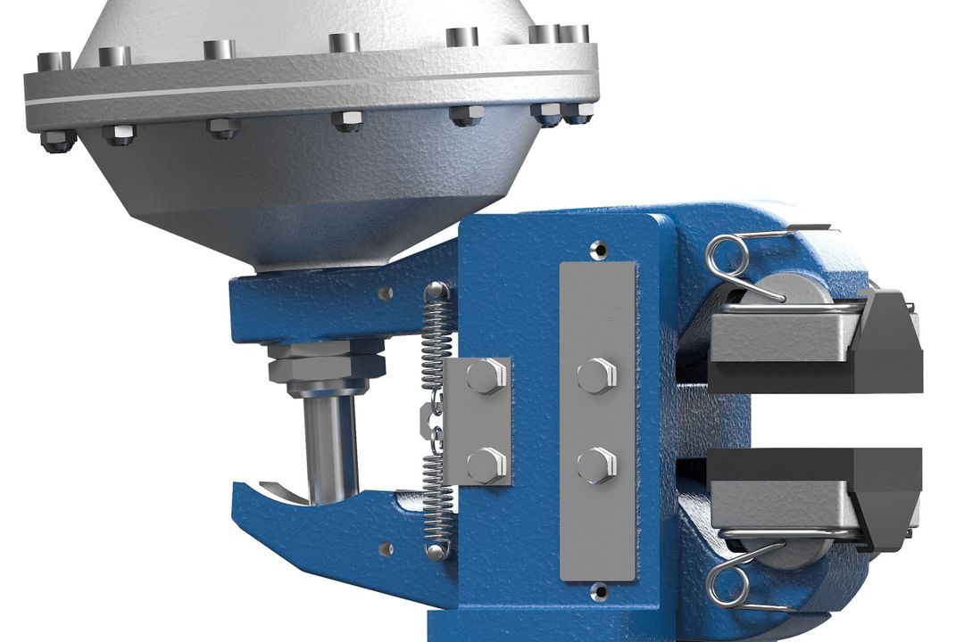 Pneumatic braking system: Caliper brake from the construction kit Pneumatic braking system: Caliper brake from the construction kit
