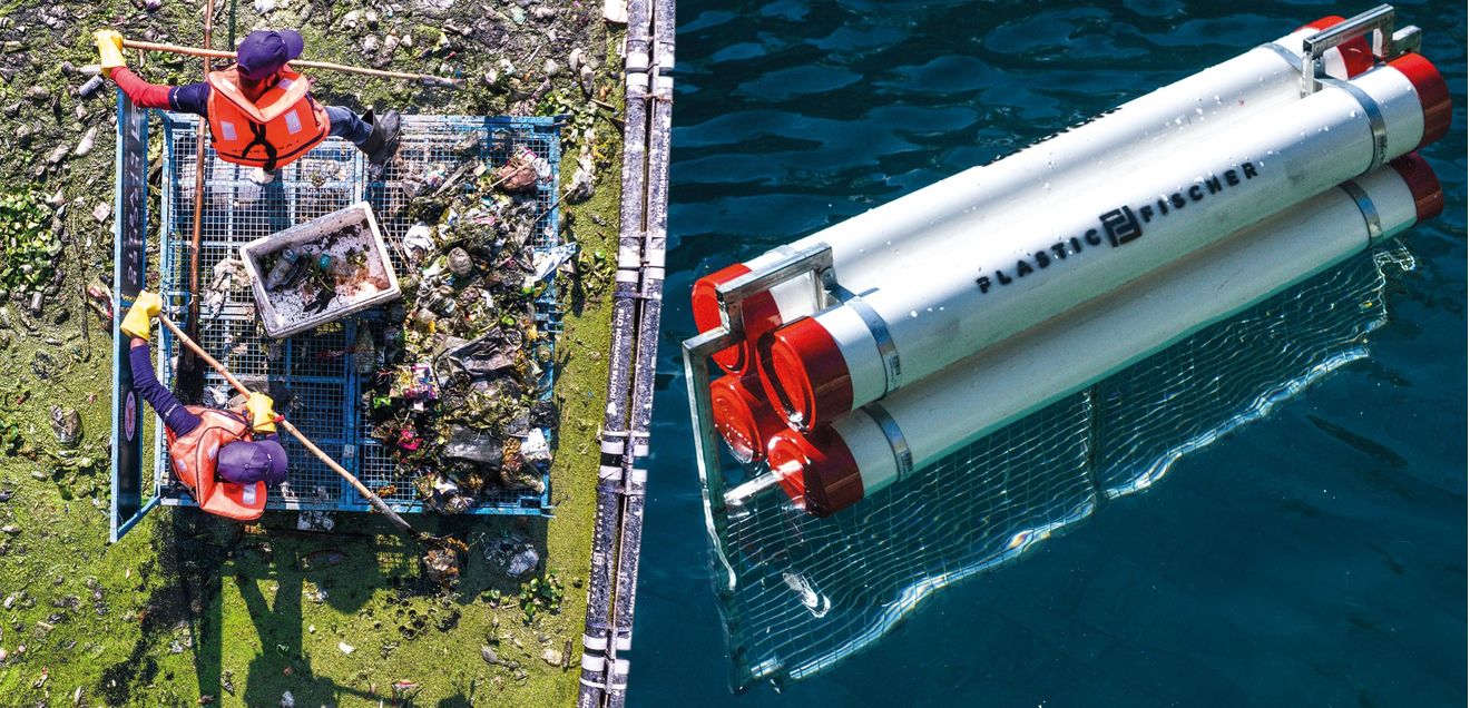 Igus unterstützt Start-up: Mit Müllfallen aus Flussplastik gegen Plastikmüll Igus unterstützt Start-up: Mit Müllfallen aus Flussplastik gegen Plastikmüll