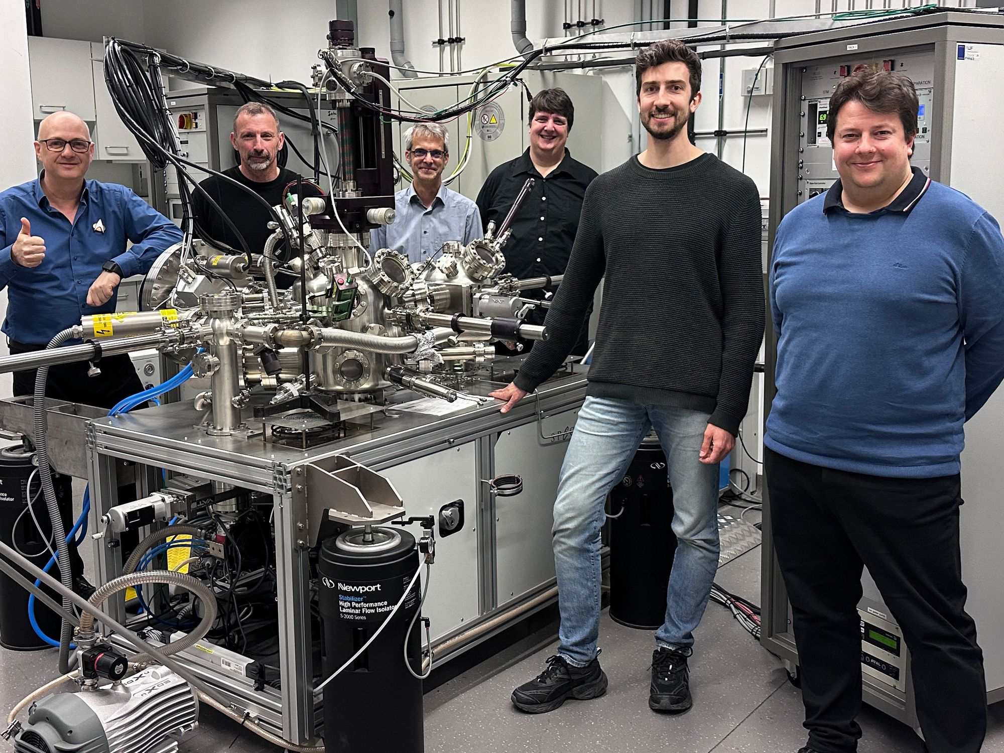 Das TU Wien Team (v.l.n.r.): Günther Rupprechter, Andreas Steiger‑Thirsfeld, Michael Stöger‑Pollach, Alexander Genest, Thomas Wicht, Thomas Haunold.