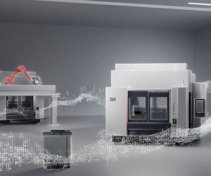 New machine concepts: Faster cycles with two spindles Trade fair innovations