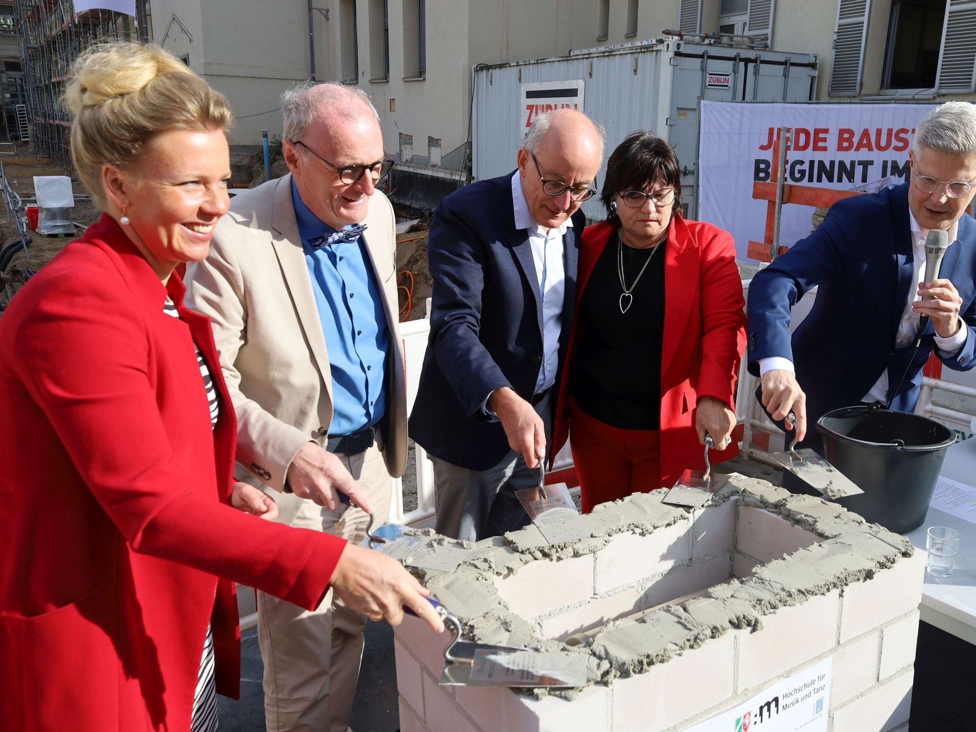 Züblin - Grundsteinlegung an der Hochschule für Musik und Tanz in Köln