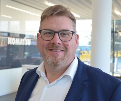 André Wohlers, Geschäftsführer von Komatsu Germany André Wohlers, Geschäftsführer von Komatsu Germany lächelt freundlich in die Kamera