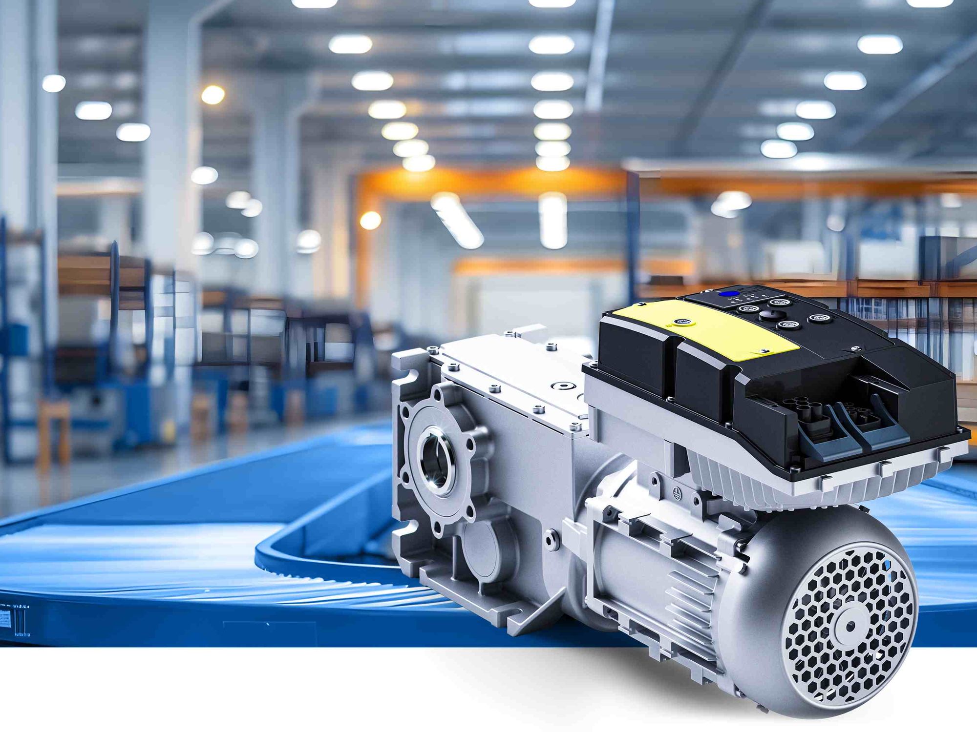 Nominiert als materialfluss Produkt des Jahres 2026: Lenze: Motor Drive System IE5/IE6 mit i650 motec