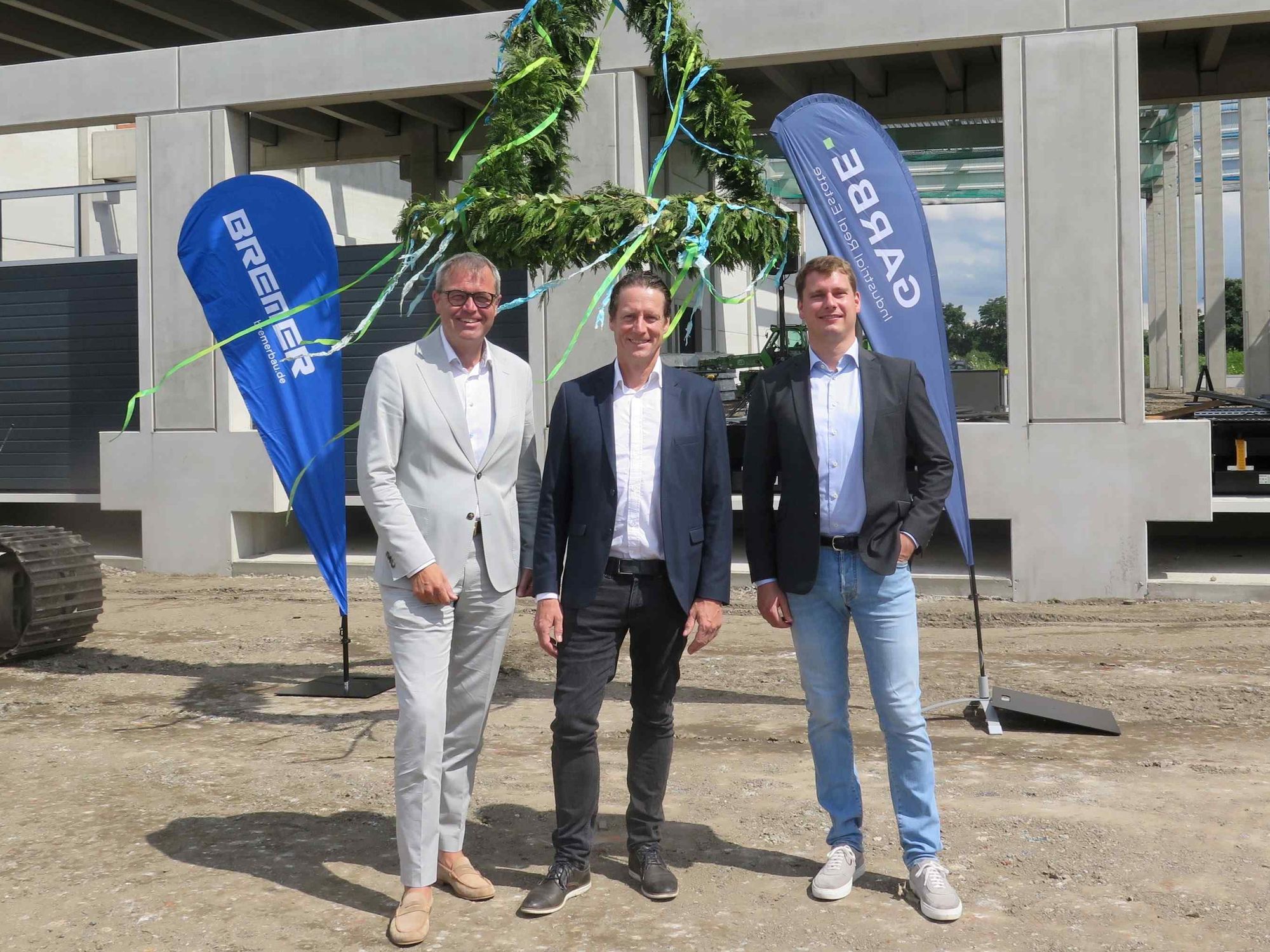 Logistikimmobilien: Multi-User-Park in Duisburg: Garbe Industrial Real Estate und Bremer Projektentwicklung feiern Richtfest Logistikimmobilien: Multi-User-Park in Duisburg: Garbe Industrial Real Estate und Bremer Projektentwicklung feiern Richtfest
