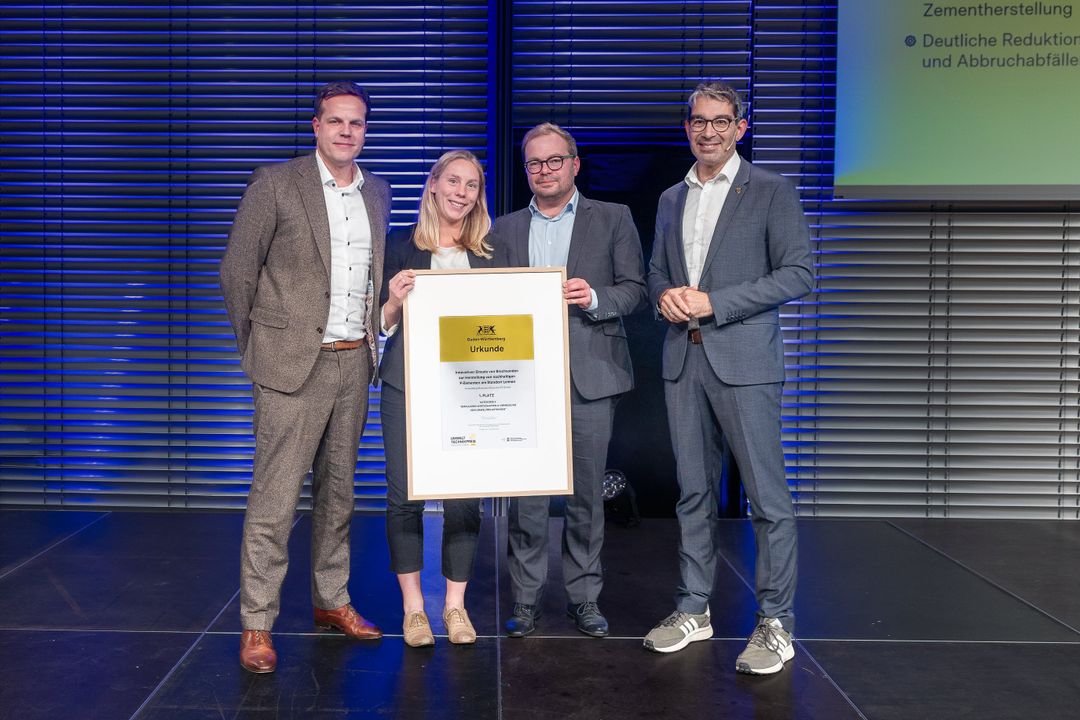 Heidelberg Materials erhält Umwelttechnikpreis Baden-Württemberg 2025 für nachhaltige F-Zemente Heidelberg Materials erhält Umwelttechnikpreis Baden-Württemberg 2025 für nachhaltige F-Zemente