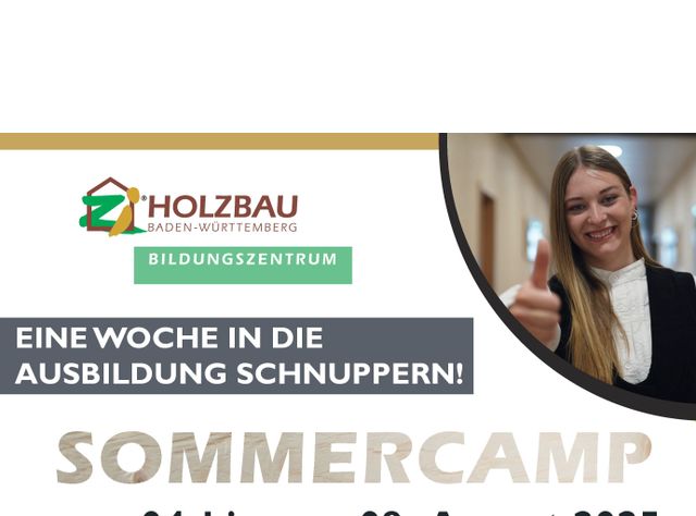 „Sommercamp“ im Bildungszentrum Holzbau