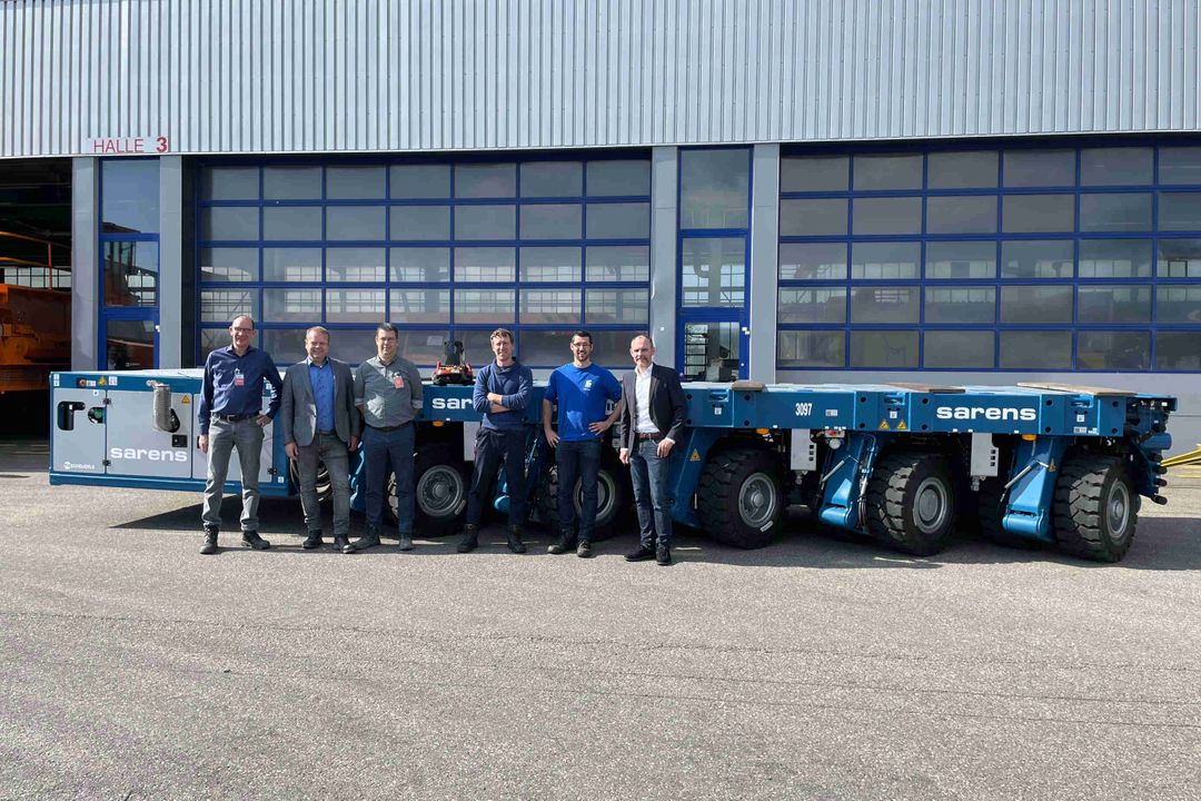 Sarens erweitert Flotte: Weitere SPMT K24 Module von Scheuerle im Einsatz Sarens erweitert Flotte: Weitere SPMT K24 Module von Scheuerle im Einsatz