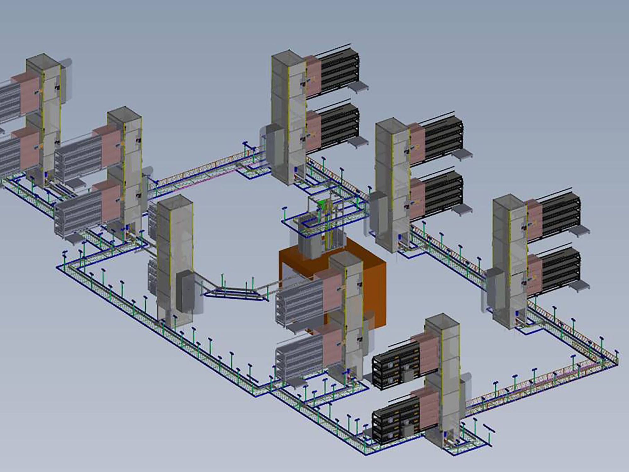 The planned Montrac system.