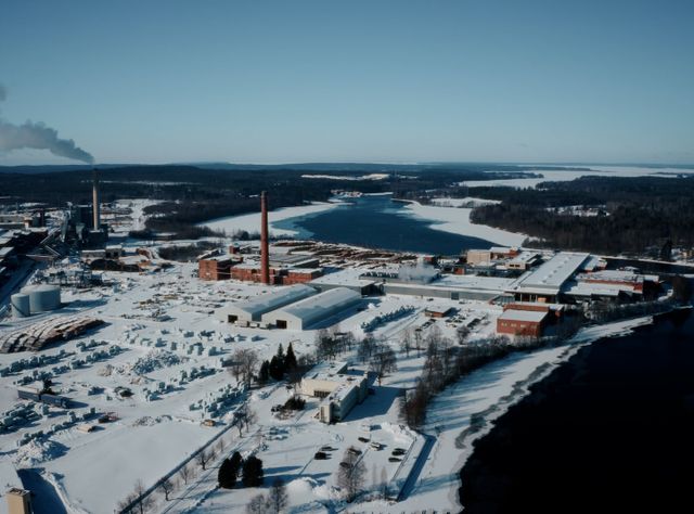 Sägewerk in Kajaani Sägewerk in Kajaani