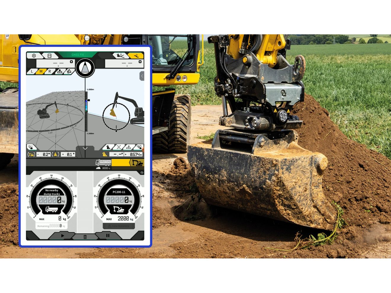 Komatsu Europe verkündet, dass sein Smart Construction 3D-Anzeigesystem jetzt auch mit den Tiltrotatoren führender Hersteller wie Engcon, Steelwrist, Rototilt und OilQuick genutzt werden kann. Smart Construction 3D-Anzeigesystem von Komatsu jetzt mit marktführenden Tiltrotatoren kompatibel