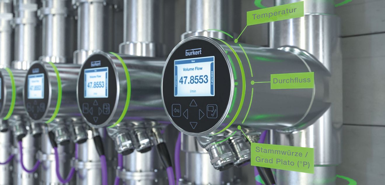 Sensor für den Brauprozess: Stammwürze, Durchfluss und Temperatur kontinuierlich messen Sensor „FLOWave“