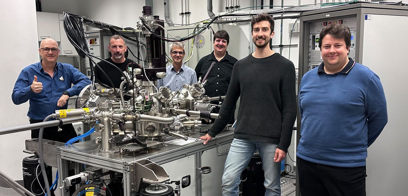 Das TU Wien Team (v.l.n.r.): Günther Rupprechter, Andreas Steiger‑Thirsfeld, Michael Stöger‑Pollach, Alexander Genest, Thomas Wicht, Thomas Haunold.