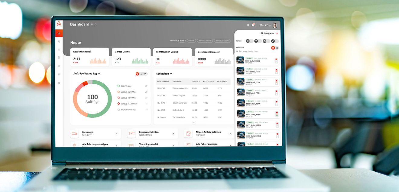 Cloud software: Route planning and telematics combined Cloud software: Route planning and telematics combined