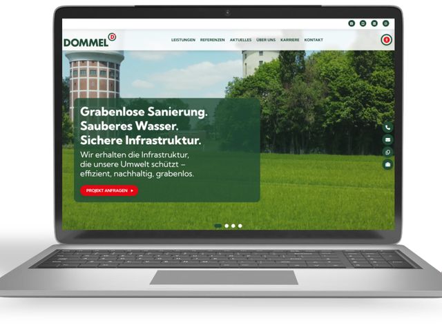 Sanierungstechnik Dommel präsentiert sich mit neuem Webauftritt