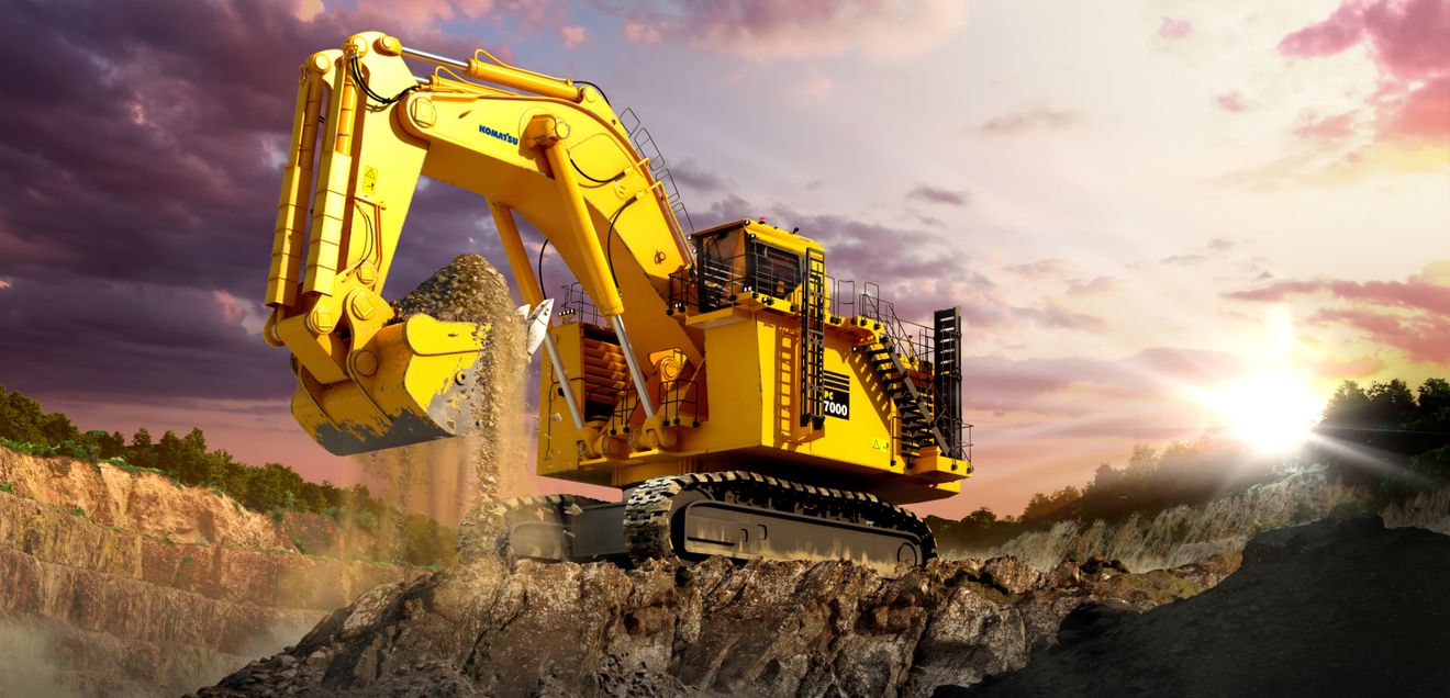 Komatsu - erster E-Großhydraulikbagger Komatsu - erster E-Großhydraulikbagger