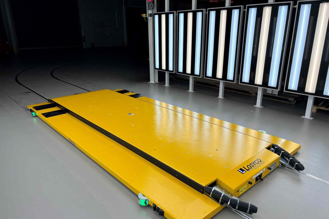 Nominiert als materialfluss Produkt des Jahres 2026: Losyco: LOXrail smartCurve-System Nominiert als materialfluss Produkt des Jahres 2026: Losyco: LOXrail smartCurve-System