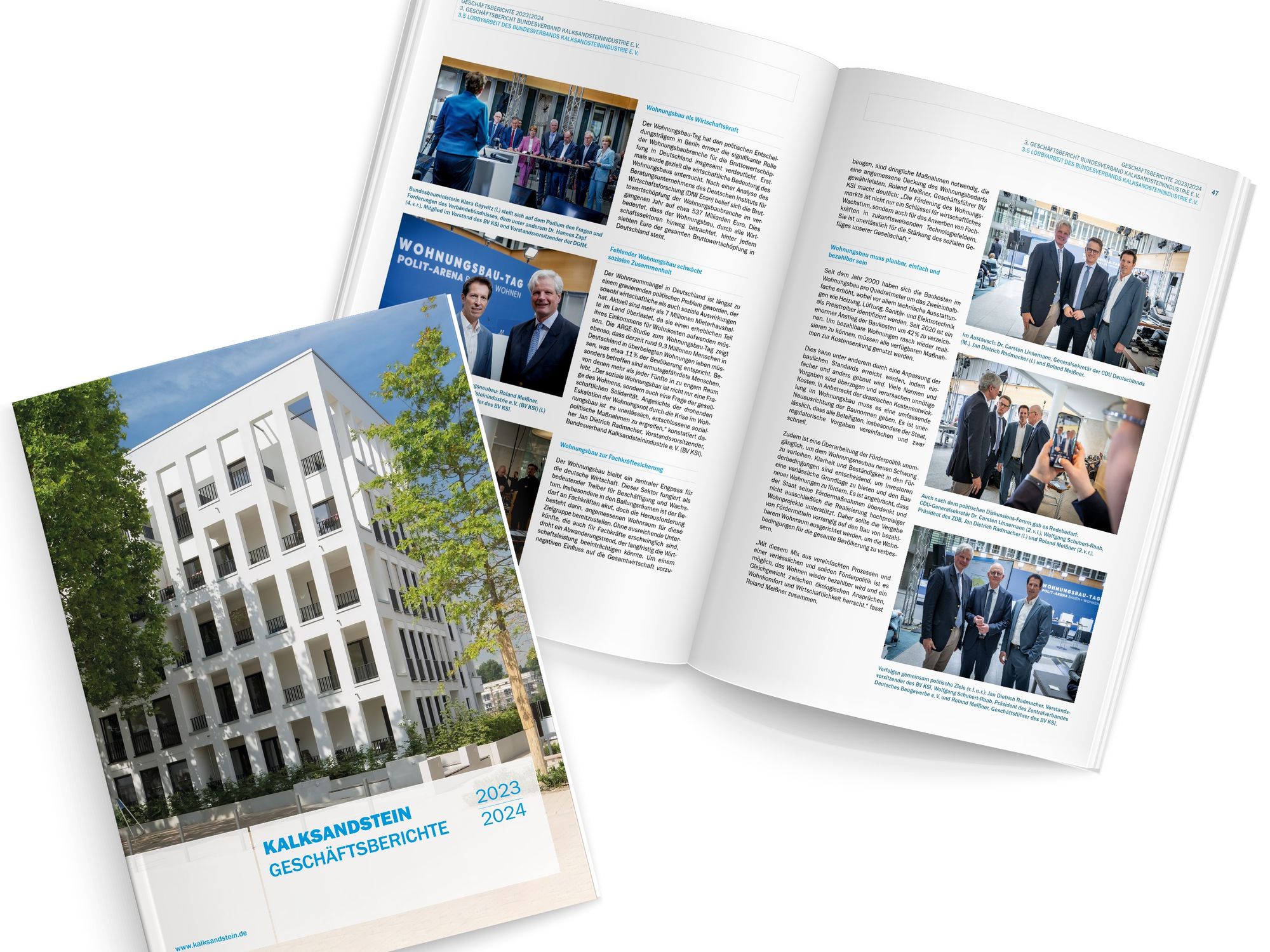 Die Jahresberichte des Bundesverbands Kalksandsteinindustrie informieren kompakt über die Ergebnisse der einzelnen Gesellschaften sowie die Entwicklung der gesamten Kalksandsteinindustrie im Rahmen der Bauwirtschaft Sie stehen im Download-Center auf www.kalksandstein.de zur Verfügung. Die Jahresberichte des Bundesverbands Kalksandsteinindustrie informieren kompakt über die Ergebnisse der einzelnen Gesellschaften sowie die Entwicklung der gesamten Kalksandsteinindustrie im Rahmen der Bauwirtschaft Sie stehen im Download-Center auf www.kalksandstein.de zur Verfügung.
