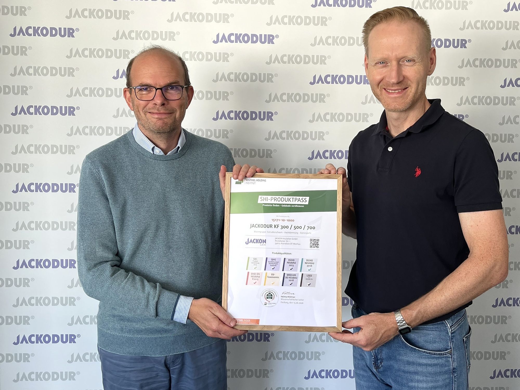 SHI-Produktpass für Jackon Insulation by Bewi