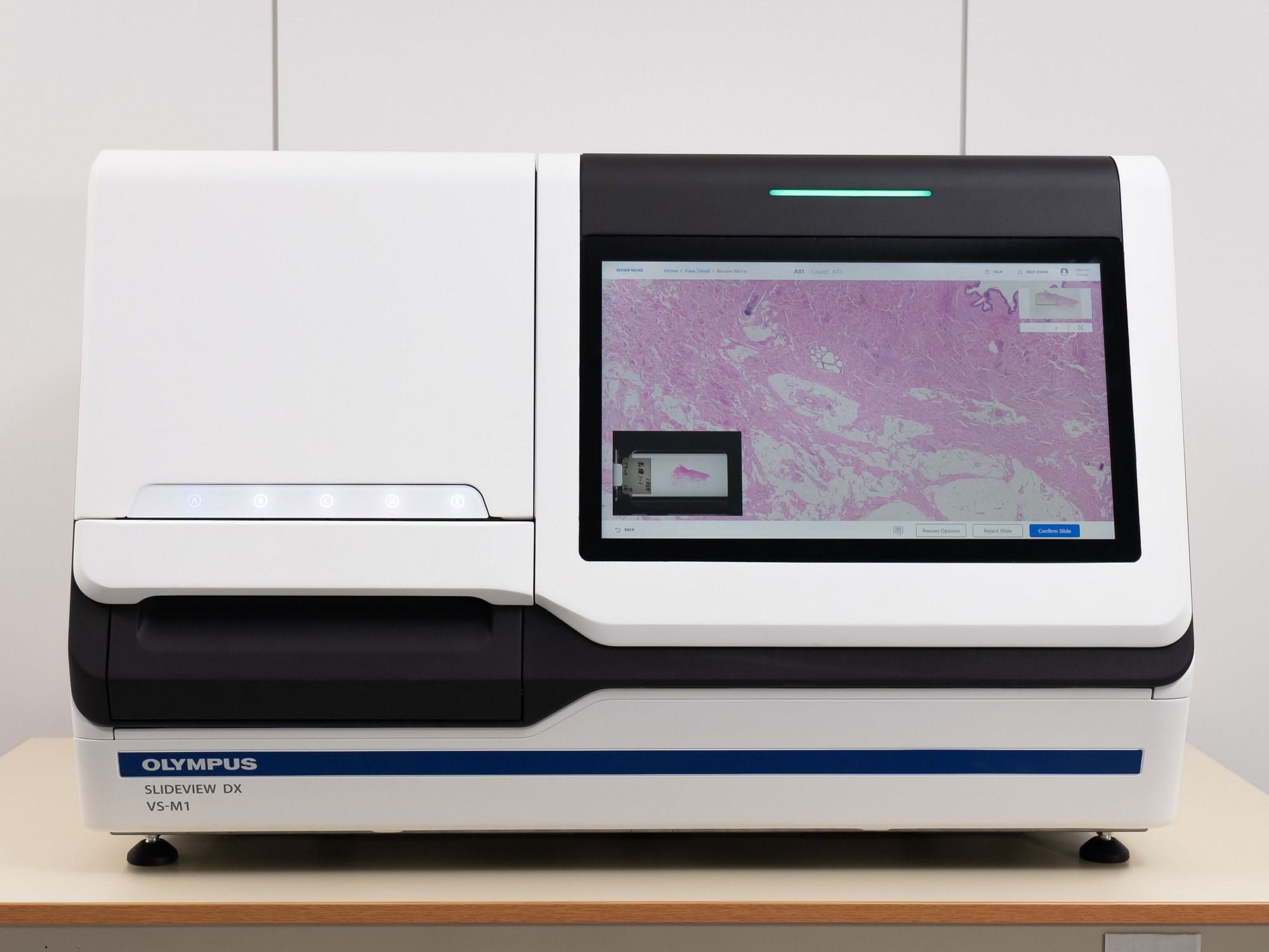 Imaging-Lösung für die digitale Pathologie: Objektträger einlesen SLIDEVIEW DX VS-M1 Imaging-Lösung von Evident