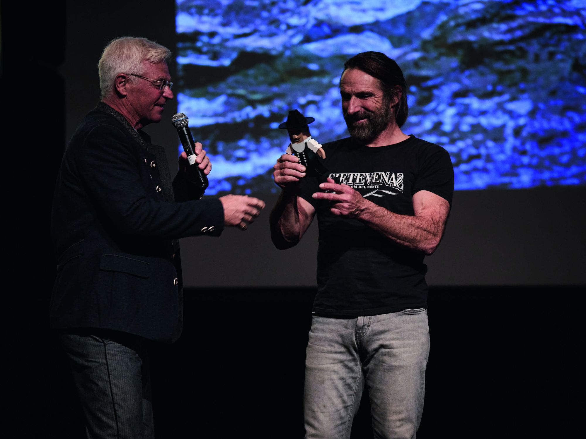 Alexander Huber (r.) mit Peter Aicher Alexander Huber (r.) mit Peter Aicher