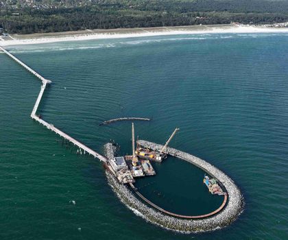 Sicherer Halt über dem Meer