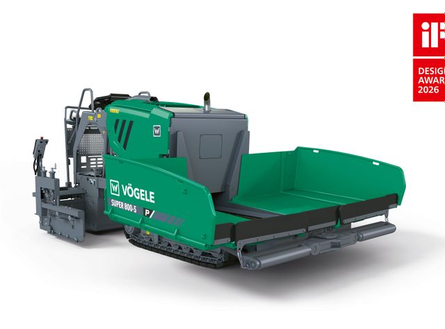 Vögele SUPER 800-5 P erhält den iF Design Award 2026 für Produktdesign