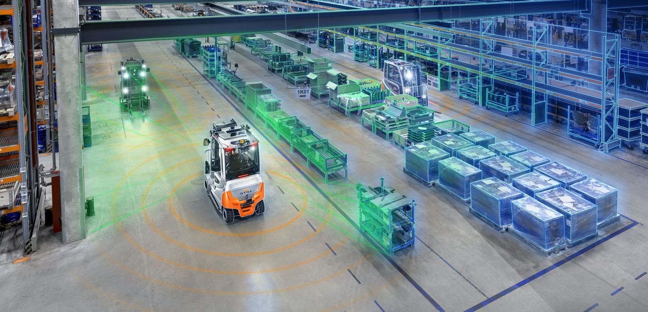 Flottensteuerung: Von der Forschung in die Praxis: ein 3D-Zwilling für die Lagerverwaltung Flottensteuerung: Von der Forschung in die Praxis: ein 3D-Zwilling für die Lagerverwaltung
