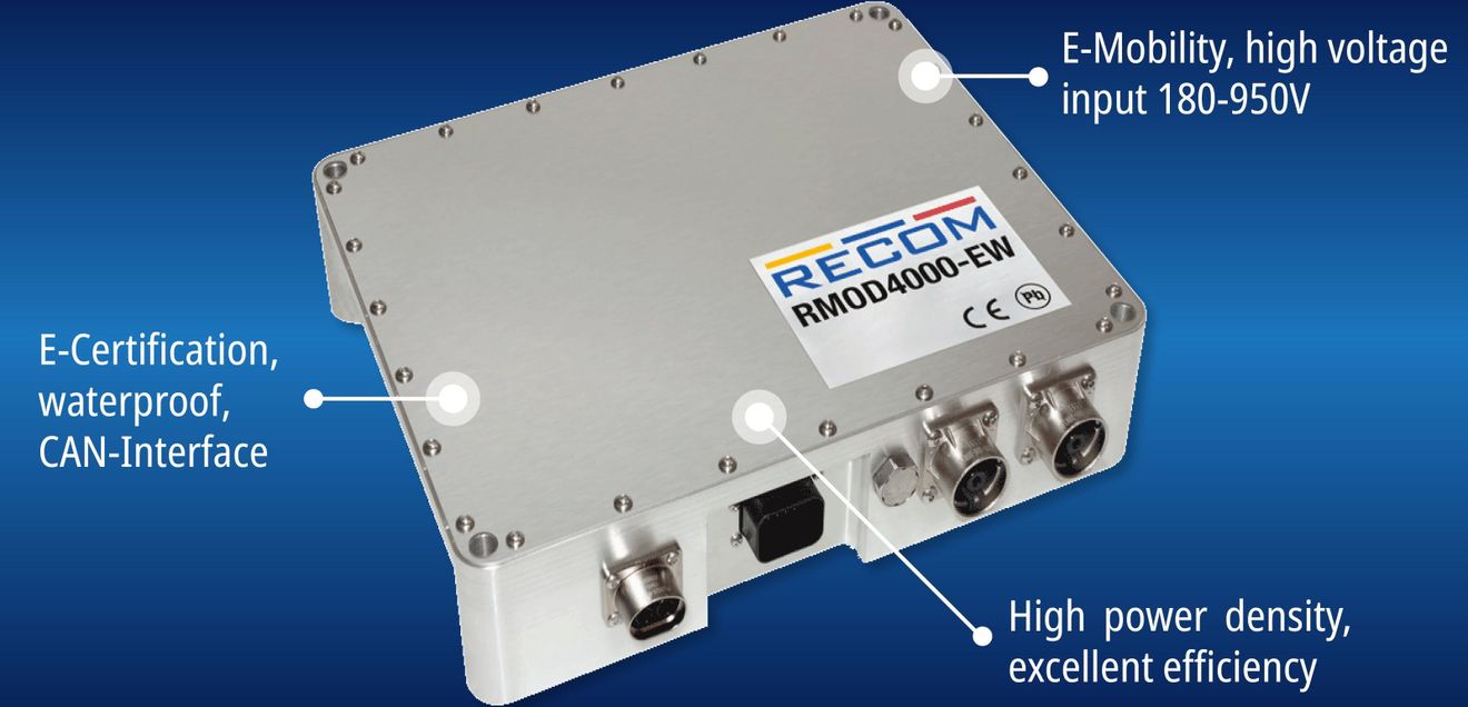 Recom Power auf der Logimat 2026: DC/DC-Wandler im IP67-Alu-Gehäuse Recom Power auf der Logimat 2026: DC/DC-Wandler im IP67-Alu-Gehäuse