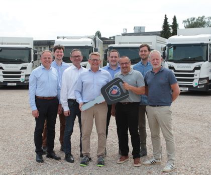 Scania-Biogas-Lkw für Brau Union