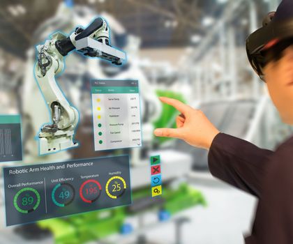 Automation and Industrial IoT: Quick check with augmented reality Virtual elements