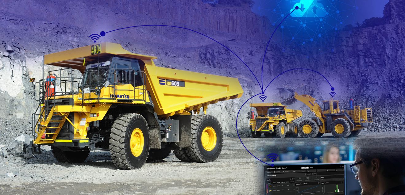 Komatsu führt "Smart Quarry Site" ein: Komatsu führt "Smart Quarry Site" ein: